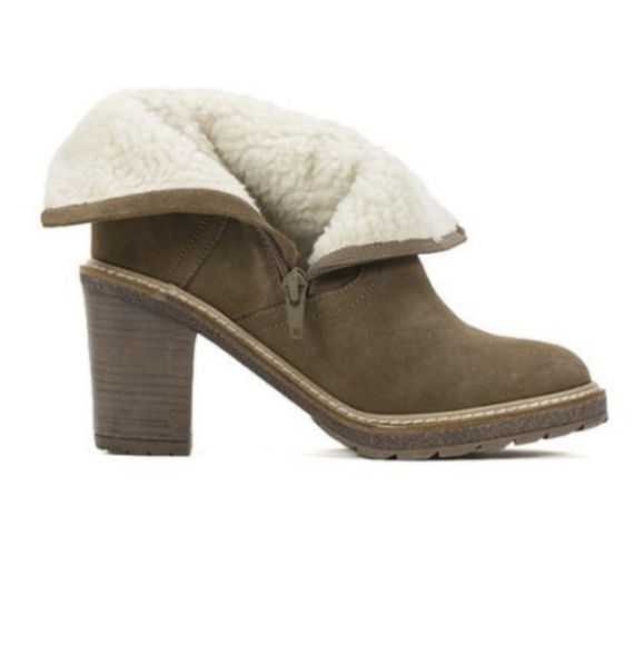 White Mountain Joker II Taupe Sued Boots Size 8.5. - Picture 3 of 13